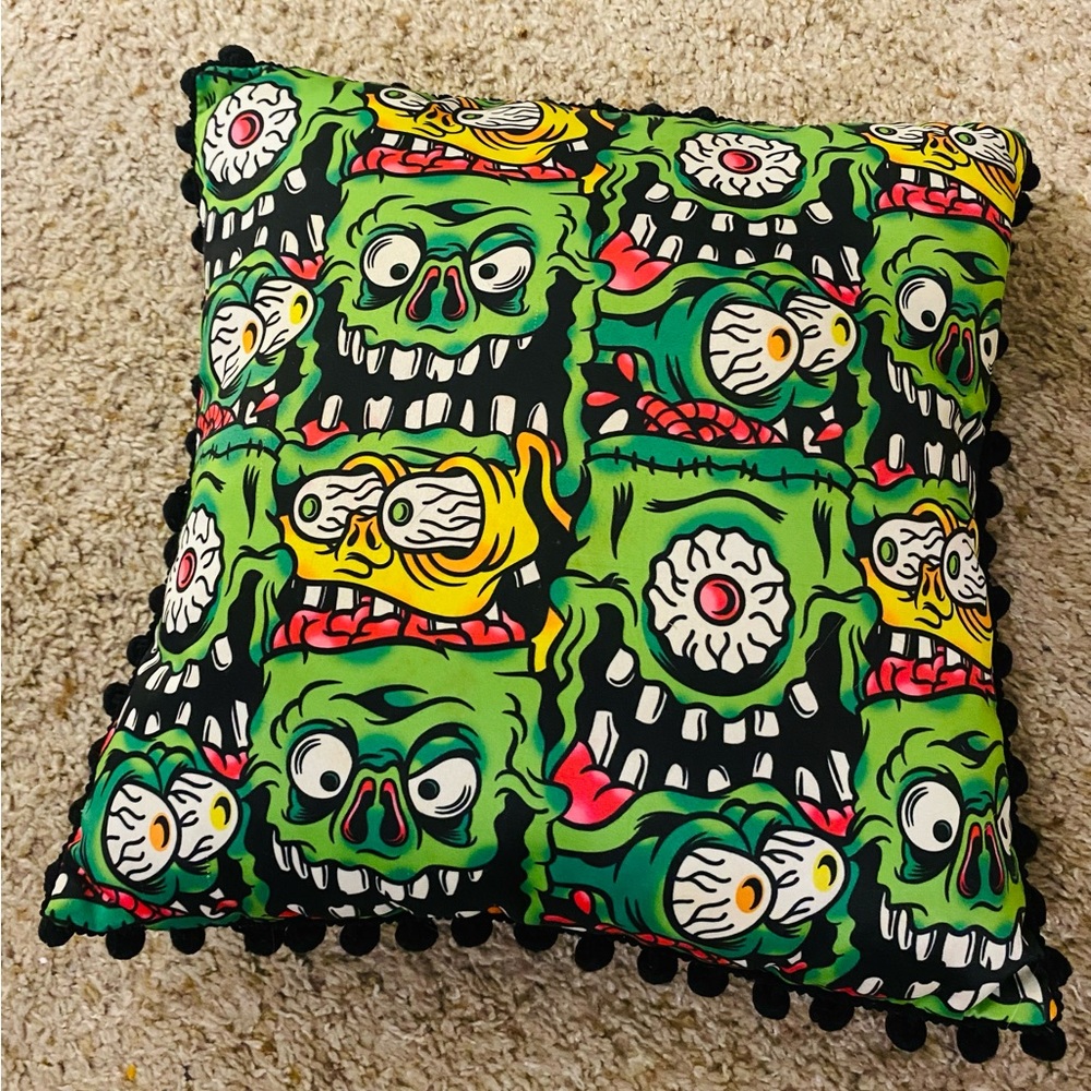 Sourpuss FINK! throw pillow
